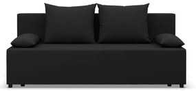 Dvojmiestna pohovka FERMO Lux rozkladacia, čierna