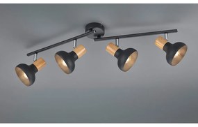 Matne čierne bodové svietidlo ø 10 cm Latika – Trio