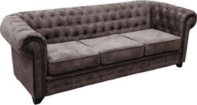 XXXLutz SEDAČKA CHESTERFIELD, drevo, textil, kompozitné drevo, hnedá MID.YOU - Sedačky - 000694009821