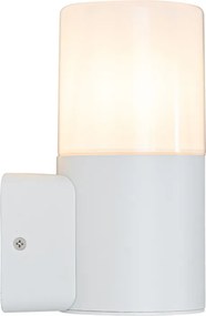 Moderné vonkajšie nástenné svietidlo biele s opálovým tienidlom IP44 - Odense