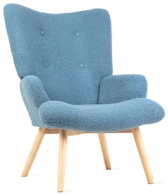 Kreslo MOSS TEDDY BOUCLE modré 828541