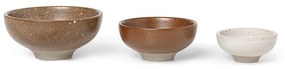 Malé keramické misky Petite Bowls, set 3 ks – farebné