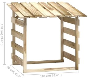 Pergola so strechami 2 ks 100x90x100 cm impregnované borovicové drevo