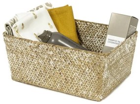 Pletený košík Compactor 30 x 20 x 13 cm, svetlo hnedá