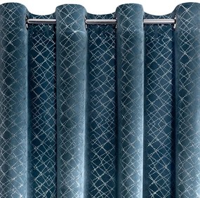 HOTOVÝ ZÁVES DESIGN91 MOLY 140X250 CM MODRÁ NAVY