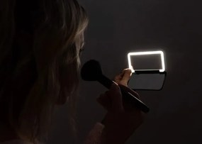 Concept KZ2020 - LED kozmetické zrkadlo PERFECT SKIN LED/1,5 W/5 V, 300 mAh, čierne