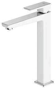 OMNIRES PM7412CRB - Umývadlová batéria PARMA 27,3 cm lesklý chróm/biela