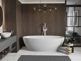 Mexen Bilbao, voľne stojaca vaňa 180 x 90 cm, biela, biely prepad, 51311809000-20