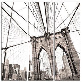 Obraz na plátne - Manhattan Bridge - štvorec 3925B (75x75 cm)