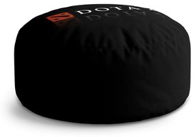 Sablio Taburet Circle DOTA 2 Čierna: 38x48 cm