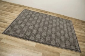 Koberec Teno F0286 štvorce, tmavosivý