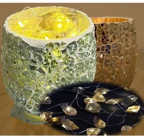 Mosaic LED lamp - candle holder Citrine KEG ICE