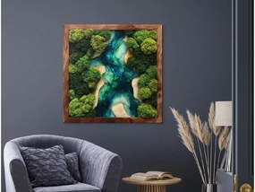 drevko |  Tlačený machový obraz Dar života  45 x 45 cm