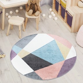 Dekorstudio Moderný okrúhly koberec YOUNG - vzor 915 Priemer koberca: 120cm