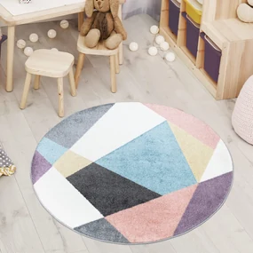 Dekorstudio Moderný okrúhly koberec YOUNG - vzor 915 Priemer koberca: 120cm