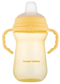 Canpol Babies Silikónový hrnček FirstCup 250ml, yellow