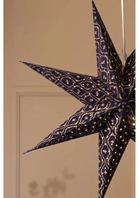 Tmavomodrá závesná vianočná svetelná dekorácia Baroque – Markslöjd