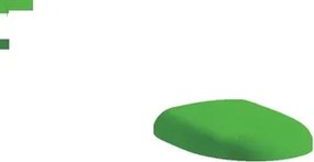 Laufen Florakids wc doska roca meridian z duroplastu v zelenobielej farbe a8012a000b H8910300720001