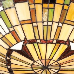 Quoizel QZ-REED-F-VB - Stropné svietidlo Tiffany REED 2xE27/60W/230V Ø 42 cm