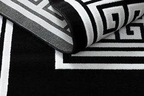 Koberec GLOSS 6776 85 Greek - čierny, slonia kosť