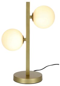 Candellux Mosadzná stolová lampa Kama pre žiarovku 2x G9 42-73433