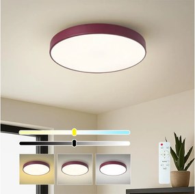 BRILAGI-LED stmievateľné stropné svietidlo POOL LED/48W/230V 3000-6000K 40 cm bordová+DO
