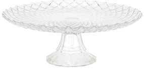 Excellent Houseware Sklenený servírovací podnos na nohe Ava, (fi) 26 cm