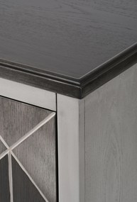Komoda Stilig ST504 152 cm z masívu sivá/zlatá