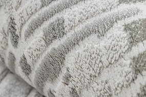 Koberec AKRYL VALS 5047 Abstrakcia sivý / slonia kosť