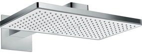 HANSGROHE Rainmaker Select horná sprcha 1jet EcoSmart, 466 x 270 mm, so sprchovým ramenom 462 mm, biela/chróm, 24013400