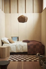 Ferm Living Ratanový stolík Isola s úložným priestorom