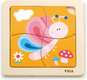 Puzzle na podložke Viga 50136 motýľ