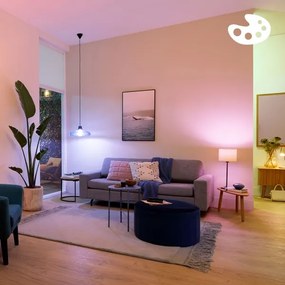SADA 2x stmievateľné RGB LED žiarovky Philips SMART A60 E27/8,5W/230V 2200-6500K + diaľkové ovládanie