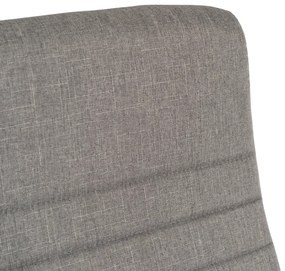 Vintino kancelárska otočná stolička LEONARD siva s chrómovými nohami a vysokým operadlom