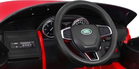 Ramiz Land Rover Discovery elektrické auto pre deti červené SUV + diaľkové ovládanie