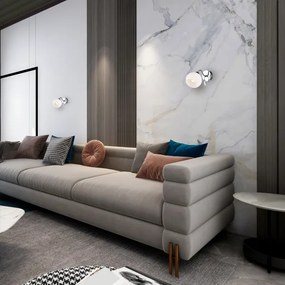 Nástenné bodové svietidlo CONNOR 1xE27/15W/230V lesklý chróm/biela