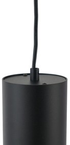 Moderné čierne závesné svietidlo pre 1-fázový koľajnicový systém GU10 70mm - Iconic Holt