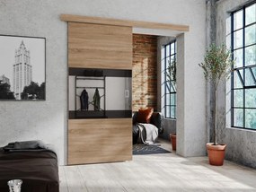 Interiérové ​​posuvné dvere Arturo 100, Farba:: biela / zrkadlo + lacobel