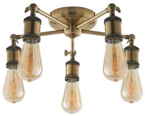 Endon 97244 - Bodové svietidlo HAL 5xE27/40W/230V mosadz