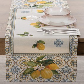 EUROFIRANY GOBELÍNOVÝ BEHÚŇ NA STÔL LEMON 40X100 CM VZOROVANÝ