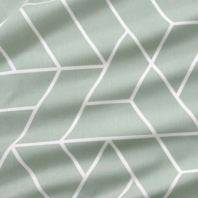 Goldea bavlnená obliečka na vankúš - mozaika na šalviovom 45 x 45 cm