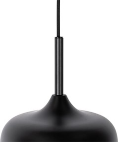 Závesné svietidlo čierne so zlatom a dymovým sklom 3-svetlo okrúhle - Kyan