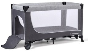 KINDERKRAFT SELECT - Cestovná postieľka LEODY šedá