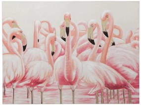 Obraz s plameniakmi Flamingos - 120 * 3,5 * 90cm