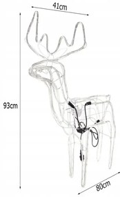 Ruhhy Svietiaci pohyblivý SOB teplá biela farba 216 LED