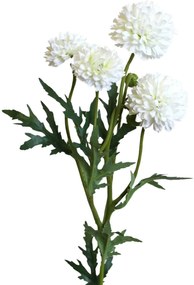 Biele umelé chryzantémy 61cm