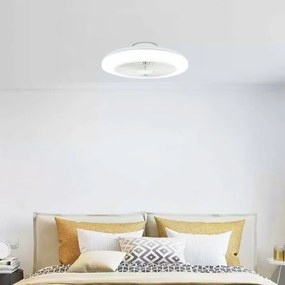 Aigostar - LED Stmievateľný stropný ventilátor LED/40W/230V 2700-6500K + DO biela