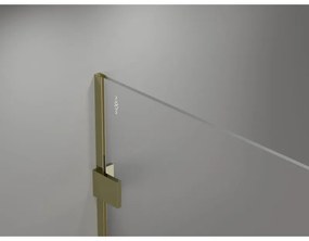 Mexen Lunar sprchová stena pravá 120 x 200 cm, 8mm číre sklo, zlatá lesklá, 830-120-000-50-00-P