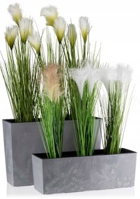 Truhlík Bouquet 56 cm šedý beton