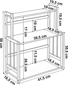 Stojan na koreničky CEZAR hnedý / čierny